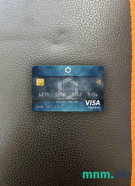 Philippines Rizal Commercial banking Corporation (RCBC) visa signature card wygląd fotograficzny skan PSD + zdjęcie